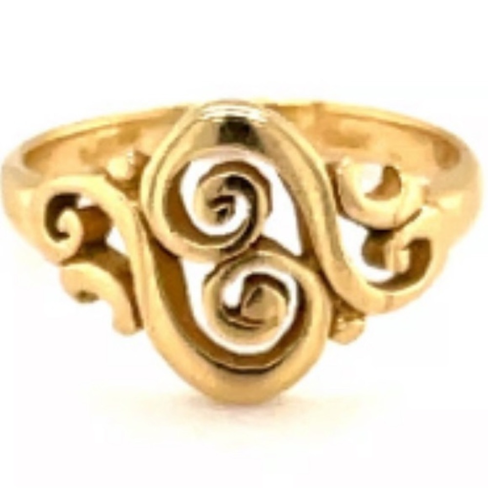 James Avery 14K Gold Spanish Swirl Ring